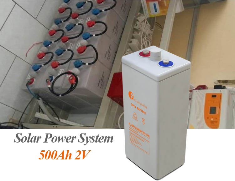 Tubular Plate Gel Battery OPZV 2v 500ah Battery for Telecommunication Equipment 