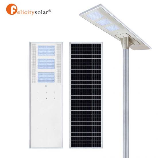  Outdoor Lighting 100w All In One Solar Street Light High Lumen For Highway