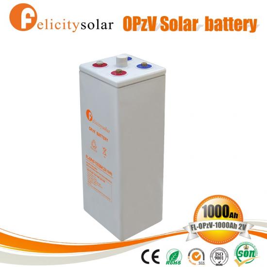 Tubular Plate Gel Battery OPZV 2v 1000ah Battery for Telecommunication Equipment