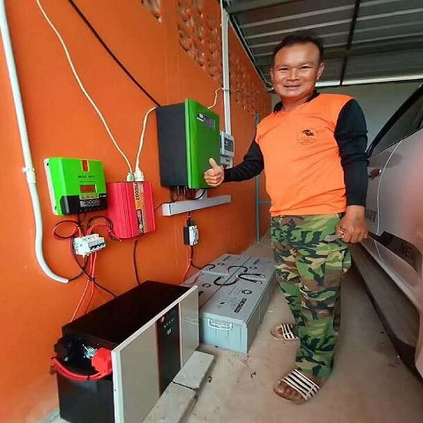ติดตั้งระบบแบตเตอรี่ลิเธียมโซล่าเซลล์ 200 ชุด ในกรุงเทพฯ